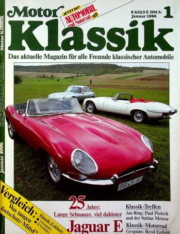 Deckblatt Motor Klassik (01/1986)